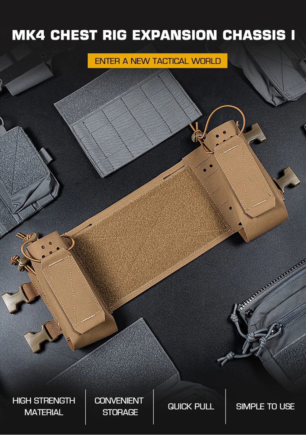Tactical The Thing 1 MK3 MK4 D3CRM Chest Rig Extended Chassis MOLLE Hunting Shooting Airsoft Magazine Pouch Radio Holster Gear
