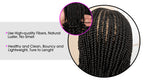 Full Lace Braided Wig with Curly Ends Synthetic Cornrow Braids Wig for Black Women Lace Frontal Afro Knotless Braiding Wigs