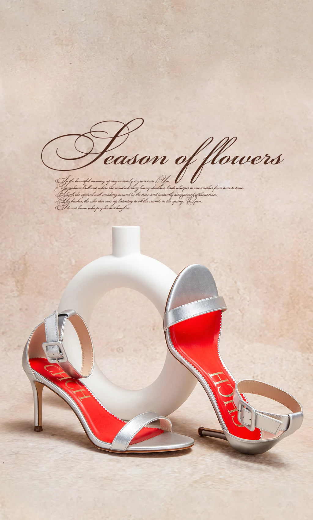 High heel sandals luxury brand 2025 summer new simple design wrap heel Girl