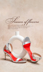High heel sandals luxury brand 2025 summer new simple design wrap heel Girl