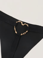 Cheeky Letter Printed G-String Underwear I Love My Husband Print Playful Seamless T-Back Bikini Thong Panties