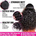 Water Wave Human Hair Bundles Curly Deep Wave 3 Bundles Brazilian Natural Black Human Hair Remy Hair Human Hair Natural