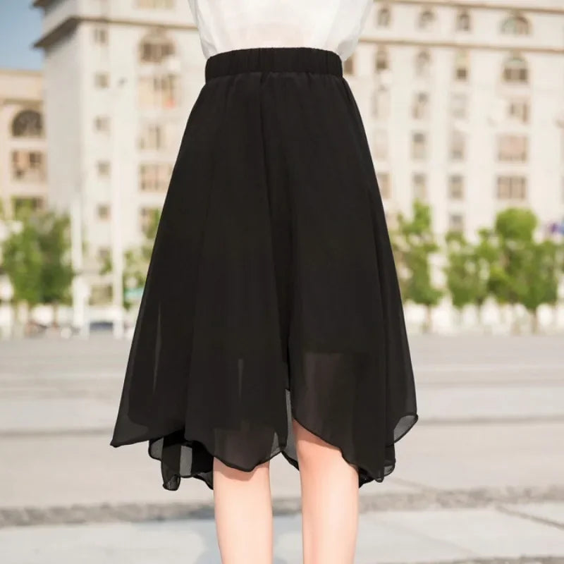 A Line Female Skirts New In Women's Skirt Midi Modest High Quality Clothing Trend 2026 Cheap Aesthetic Luxury Elegant Vintage V Main image