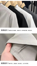 New Men'S Polo Shirt Short Sleeved Top, Casual, Fashionable, Breathable, Comfortable And Trendy Top