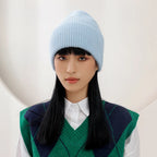 Women Winter Hat Real Rabbit Fur Winter Hats For Women Fashion Warm Beanie Hats Women Solid Adult Cover Head Cap