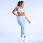 Seamless Activewear Set – Sports Bra & High Waist Leggings
