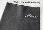 Winter Cashmere Leggings Women Solid Warm Leggings High Waist Slim Stretchy Pants Big Size Adding Velvet and Thickening Pants
