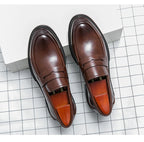 High Quality Dress Shoes Man Comfortable Business Social Leather Shoes For Man Casual Men's Italian Formal Shoes Man Loafers