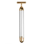 24K Gold Roller Vibrating Facial Massager Slimming Facial Skin Beauty Pulse Firming Face Massage Lift Tightening Wrinkle Bar