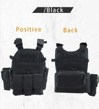 Military Tactical Vest Body Armor Combat Army CS Gear Hunting Plate Carrier Airsoft Accessories Wargame Pouch Molle Vest