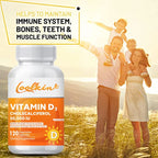 High Potency Vitamin D3 50000 IU - Helps Muscle Nerve Health Support Bone Density Teeth and Skin Heart Health
