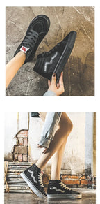 Canva Women's Casual Korean Style Flat Shoes New Arrival Winter 2023 Trendy Ins Net Red Cotton Shoes Versatile For Students
