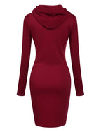 Autumn - Ready Ladies Hooded Dresses Blending Hoodie and Sweatshirt Elements for Fashionable Women's Wardrobe