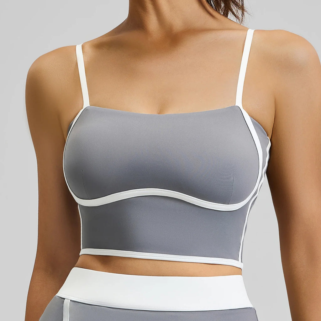 Women's Yoga Sports Bras Padded Gym Top Beauty Back Workout Crop Top Adjustable Shoulder Strap Fitness Bra Tight Yoga Wear