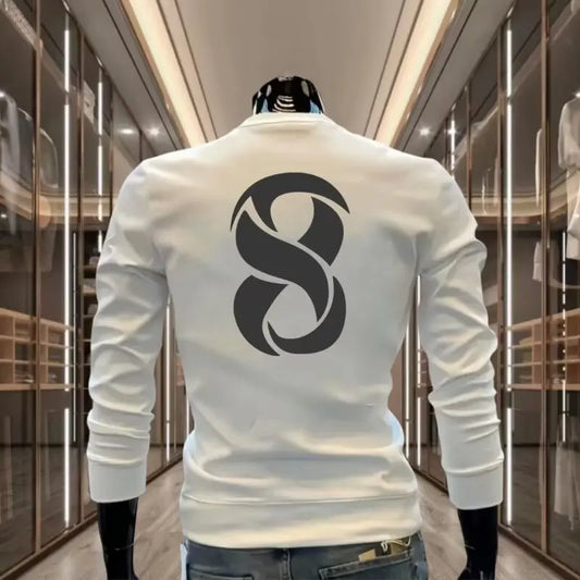 Autumn Men's Cotton Sweatshirt Korean Cool O-neck Long Sleeve Top High Quality Harajuku High Street Men Clothing Streetwear Men