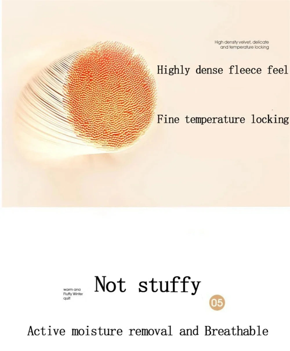 New Super Thick Winter Warm Blanket for Bed Artificial Lamb Cashmere Weighted Blankets Soft Comfortable Warmth Quilt Comforter