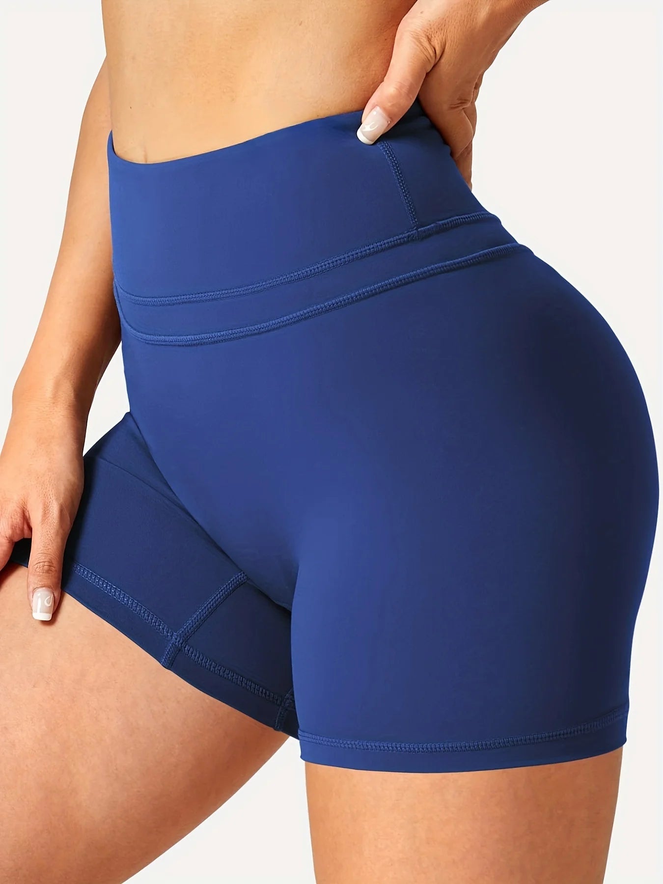 Workout Shorts For Women, High Waist Running Scrunch Gym Yoga Biker Shorts, Women's Activewear