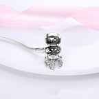 Bracelet Silver 925 Original 17-20CM Star Moon Sun Four Leaf Clover Green Zircon Bracelets Fit DIY Charms Birthday Jewelry Gifts