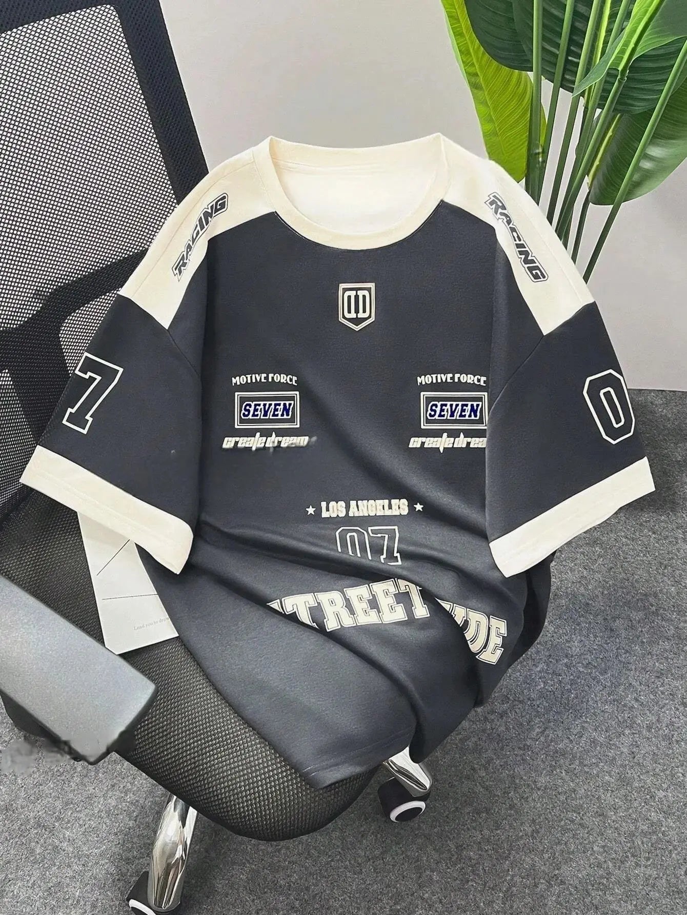 The 2026 summer new men's T-shirt 3D digital printed short-sleeved T-shirt, men's sportswear, Brooklyn racing football T-shirt,