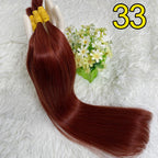 Ombre Straight Bulk Braiding Hair 100% Brazilian Virgin Remy Human Hair Extensions 613 Blonde Color Natural Hair Piece
