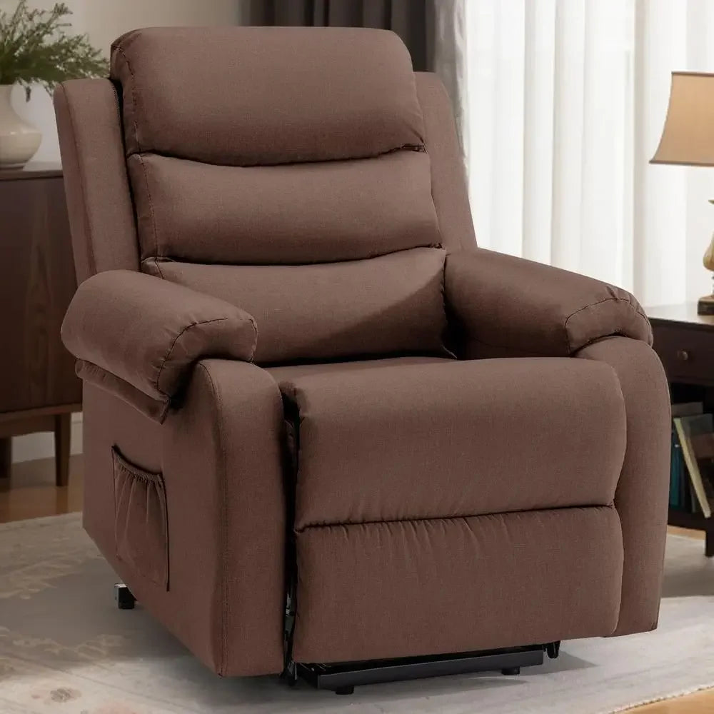Adult-Sized Power Recliners with Assist Features for Elderly Comfort, Compact Recliners with Lift, Electric Sofas with Memory Fo Main image