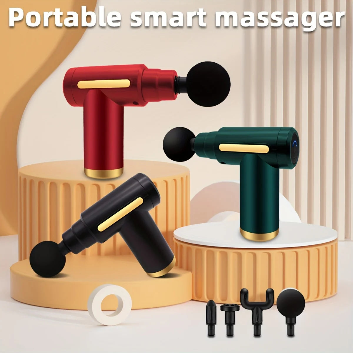 Long endurance TYPE-C mouth electric massager with six adjustable levels, silent fascia gun, multifunctional button fascia gun Main image