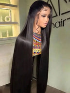 250 Density 40 42 Inch Straight Lace Front Human Hair Wigs 13x4 13x6 HD Lace Frontal Wig Remy Glueless Straight Human Hair Wigs