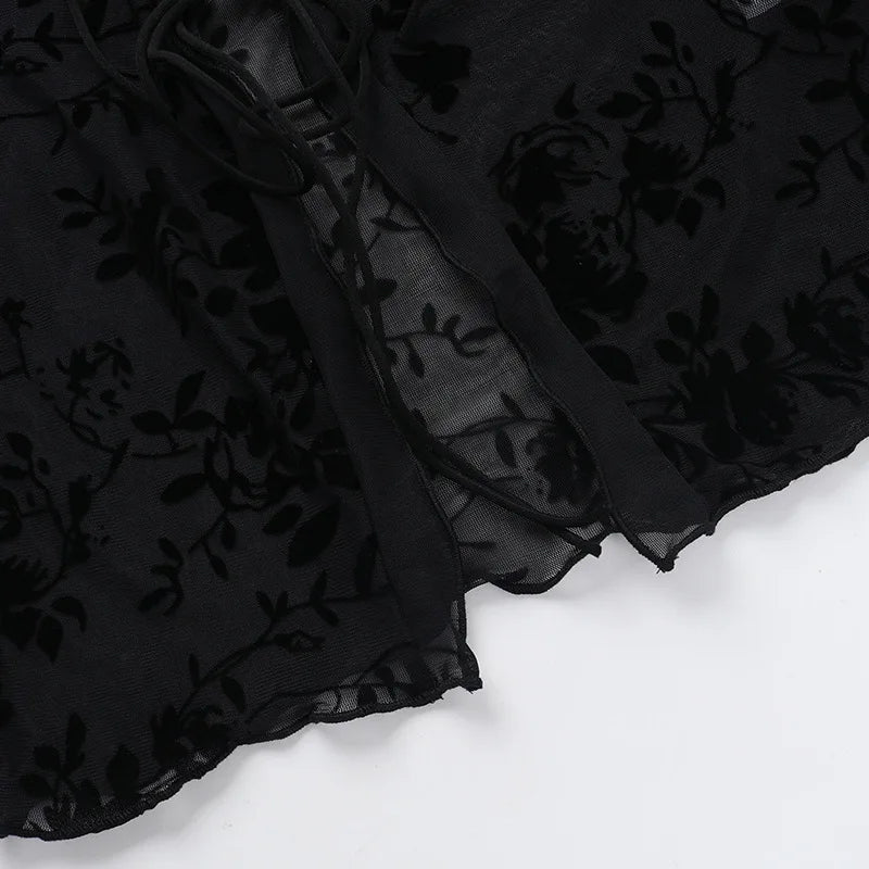 Autumn New Fashionable Chiffon Slim Fit Ruffle Trumpet Sleeve Shirt for Women