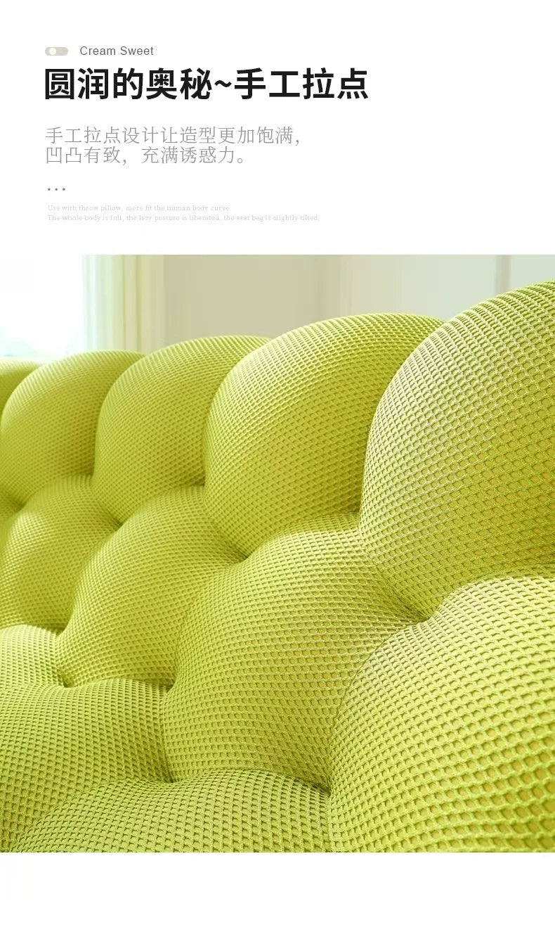 Compressed vacuum cross-border honeycomb pull-point bubble sofa special-shaped hall football three-person lazy sofa