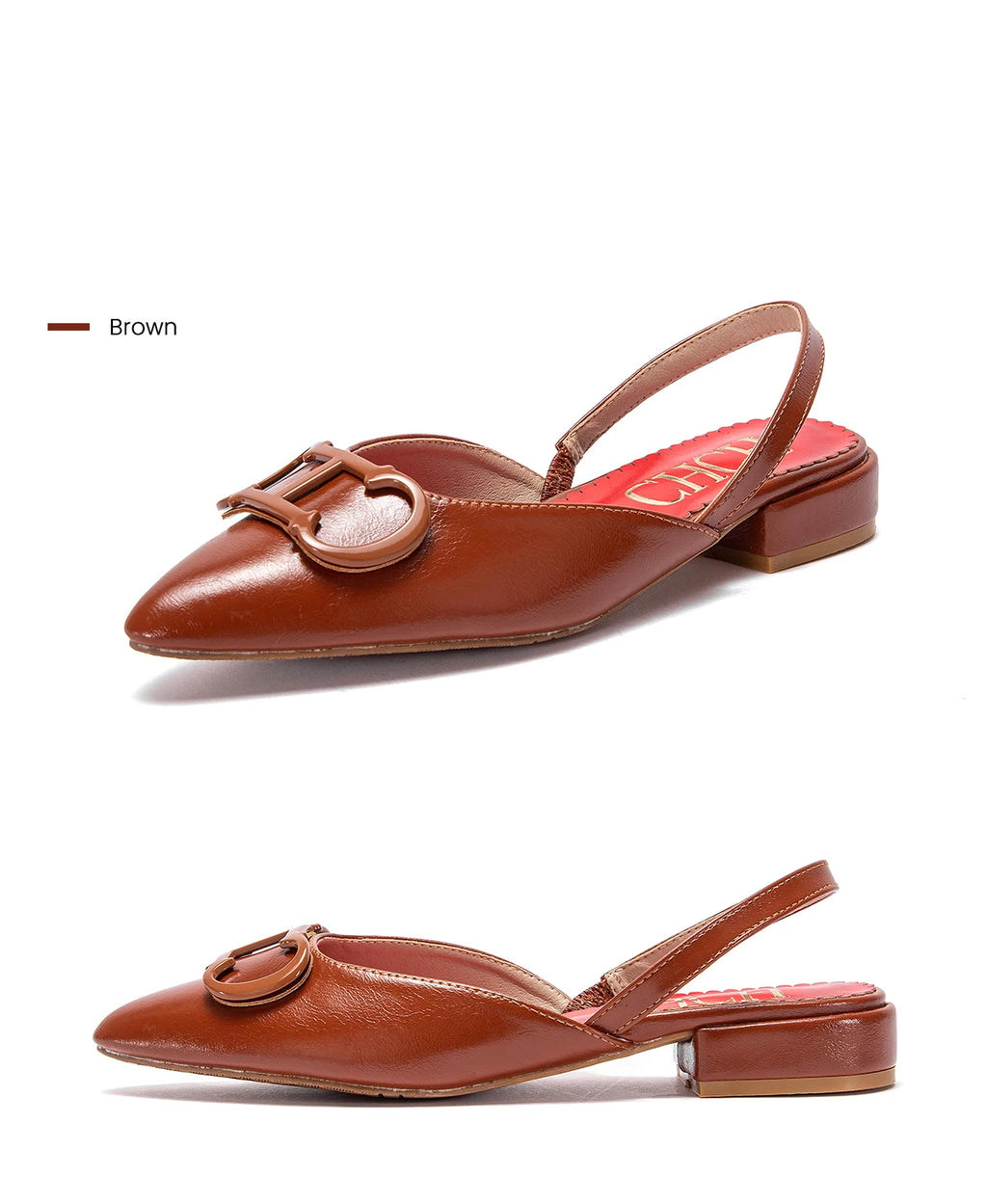 CHCH Women's Sandals 2026 New Black Pointed Flat bottomed loafers Simple Black Business Women's Shoes