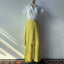 Womens Summer 2 Piece Outfits 2026 Elegant V-neck Short Sleeved Top & Skirt Wide Leg Pants Fashion Casual Female Two Piece Sets
