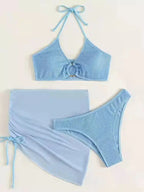 Brazilian Thong Bikini 2026 Women With Skirt Sexy Swimwear Female Padded Swimsuit Push Up Beachwear Bathing Suit Biquini Summer