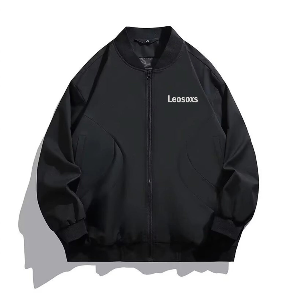 2026 autumn new men's pilot jacket fashion casual light solid color baseball uniform sportswear jacket, DIY LOGO S-4XL