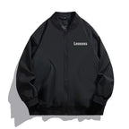 2026 autumn new men's pilot jacket fashion casual light solid color baseball uniform sportswear jacket, DIY LOGO S-4XL