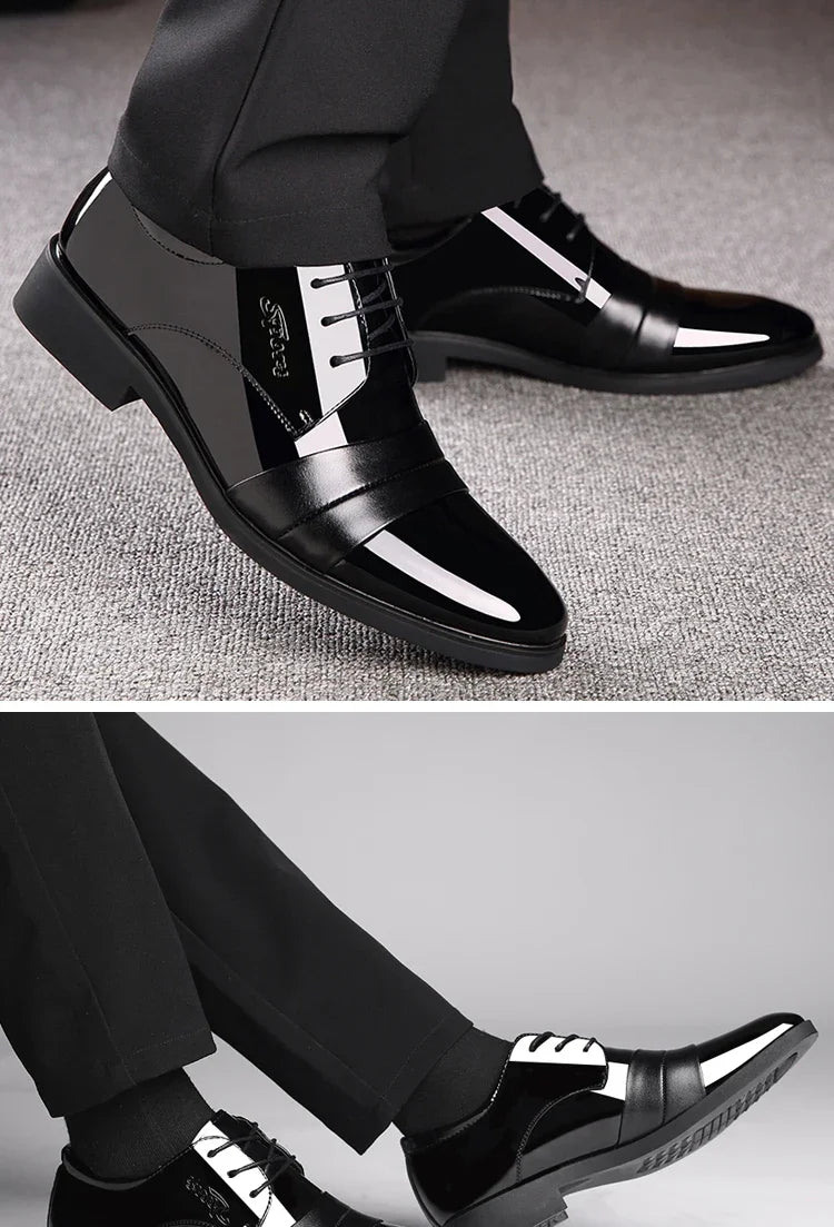 Business Dress Shoes Man Official Leather Casual Social Shoe for Men High Quality Fashion Footwear Office Elegant and Classic 39