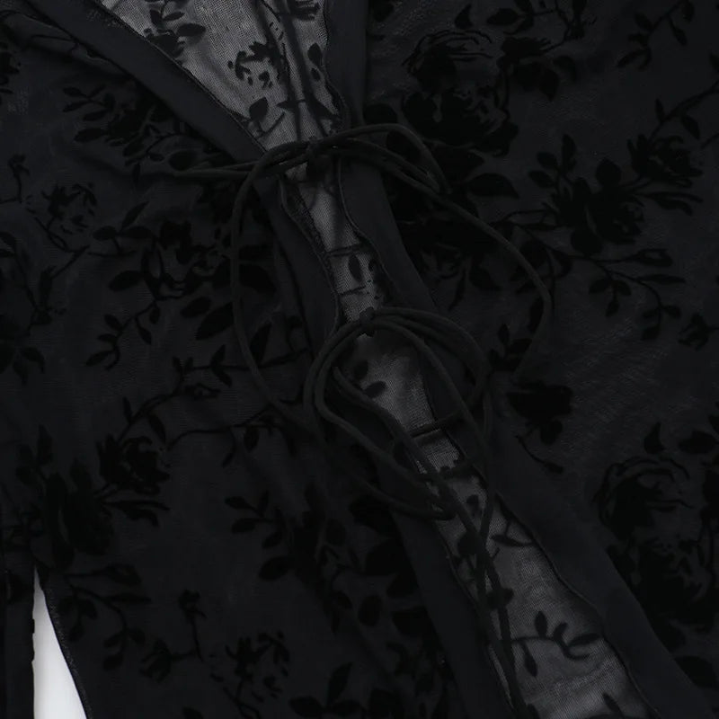 Autumn New Fashionable Chiffon Slim Fit Ruffle Trumpet Sleeve Shirt for Women