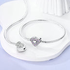 Bracelet Silver 925 Original 17-20CM Star Moon Sun Four Leaf Clover Green Zircon Bracelets Fit DIY Charms Birthday Jewelry Gifts
