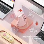 JOMAA 2.4G Wireless Mouse Rechargeable Bluetooth Mouse Ergonomic Vertical Mouse for Mac Windows Laptop Tablet Gaming Mause
