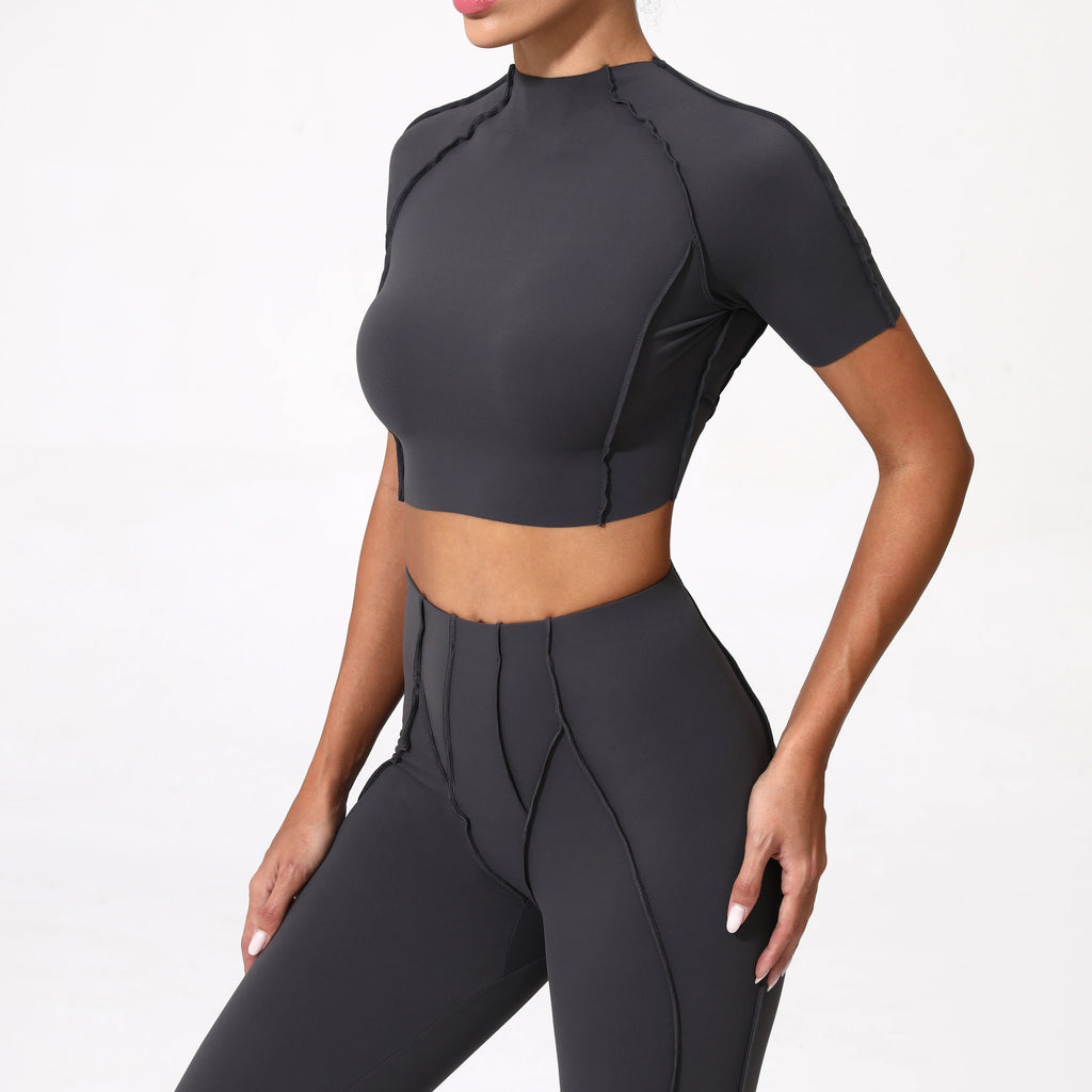 Women Yoga Top No Padded Sport T Shirts Fitness Clothes Short Sleeve Yoga Shirt Gym Top Running Active Wear Sport Tops