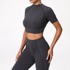 Women Yoga Top No Padded Sport T Shirts Fitness Clothes Short Sleeve Yoga Shirt Gym Top Running Active Wear Sport Tops
