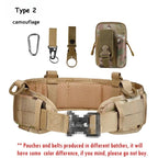 Tactical Padded Belt Airsoft CS Combat Molle Airsoft Girdle Duty Paintball Waist Belts War Game Hunting Accessories