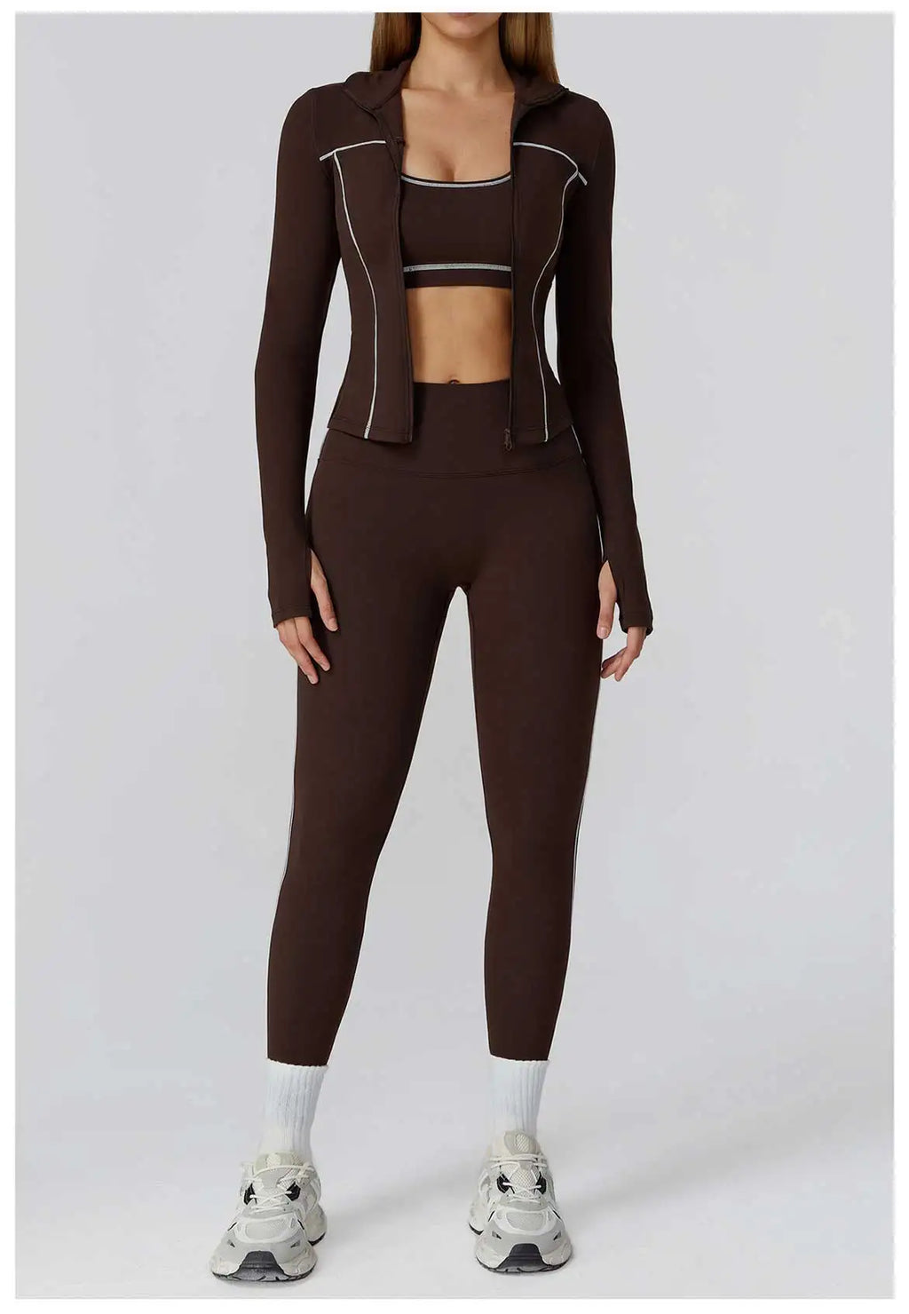 Yoga Set 2/3PCS Sports Outfits Women Clothes Fitness Tracksuit Gym Legging Workout Long Sleeved Female Bra Yoga Suit Sportswear