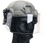 MICH 2000 Tactical Helmet Set, with Balaclava & Visor, Military Adjustable PC Protective Lens, for Airsoft Paintball BB Shooting