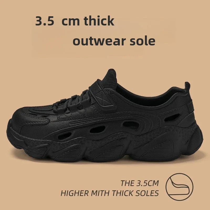 Outdoor Sports Slippers for Men and Women, Thick-Soled Eva Non-Slip Breathable Clogs, Fishing Beach Sandals for Men and Women Secondary image