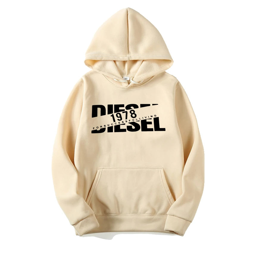 Men's hooded sweatshirt for autumn and winter warm and windproof comfortable long sleeved top jogging hooded sweatshirt hoodie