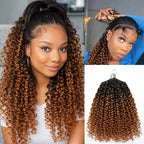 Pre Separated Kinky Curly Crochet Human Hair Extensions Knotless Miracle Knots TB30 Afro Kinky Feather Crochet Hair For Braids