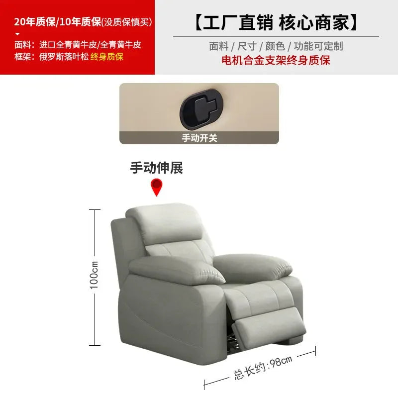 Classic Cheap Electric Recliner Sofas Gray Design European Quality Living Room Sofas Luxury Modern Divano Soggiorno Furniture