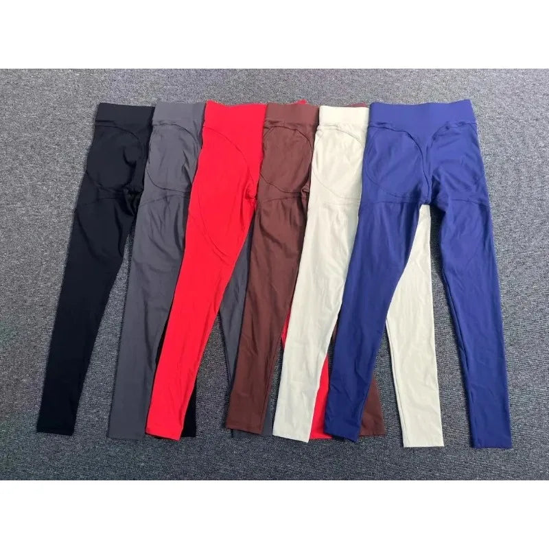 Gym Workout Yoga Fitness Sports Suit Short-sleeved Top Padded-free High-waisted Hip-lifting Trousers Outdoors Leisure Sportswear
