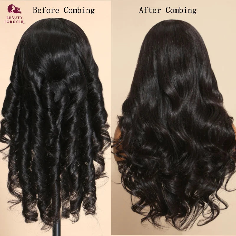 Beautyforever 3D Body Wave 7x5 Bye Bye KNOTS Glueless Wig Human Hair Ready To Wear Brazilian Human Hair Wig Fits All Size Heads