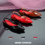 CHCH Women's Sandals 2026 New Black Pointed Flat bottomed loafers Simple Black Business Women's Shoes